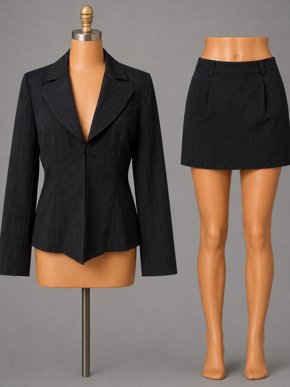 INC International Concept 2 Piece Set - Skirt & Blazer Jacket Suit sz 10 / 12